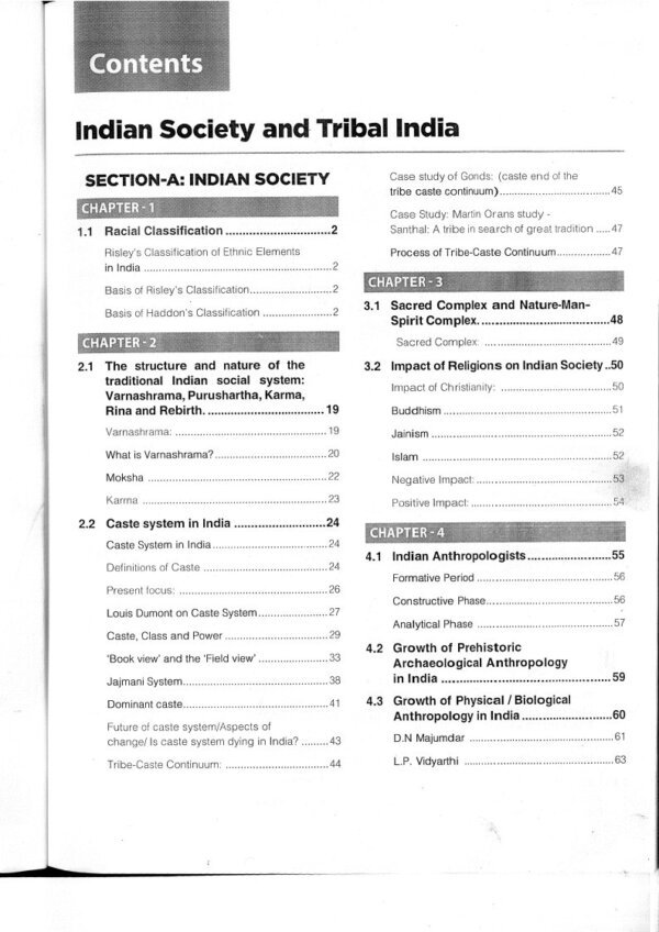 Next IAS ( Book 1 )Anthropology  | Indian Society And Tribal India  2024 | By Sudhir kumar | English | B&W - Image 3